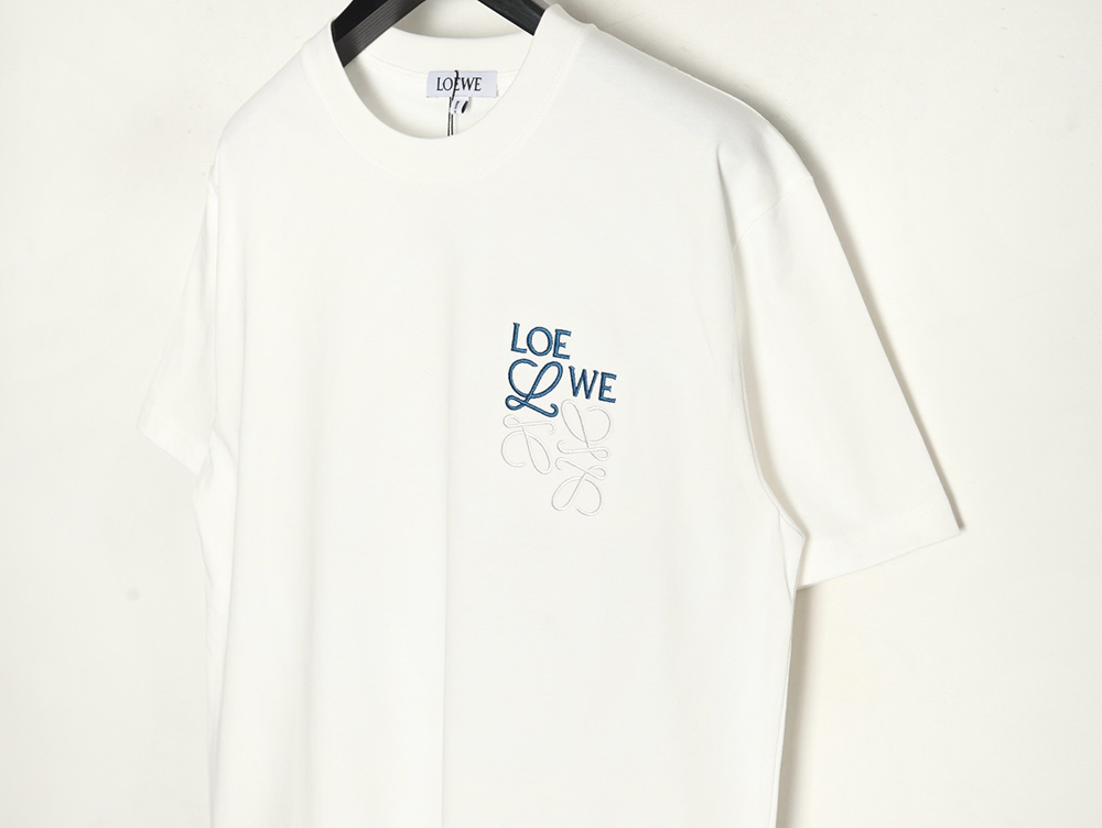 L0ew* misplaced logo embroidery t-shirt