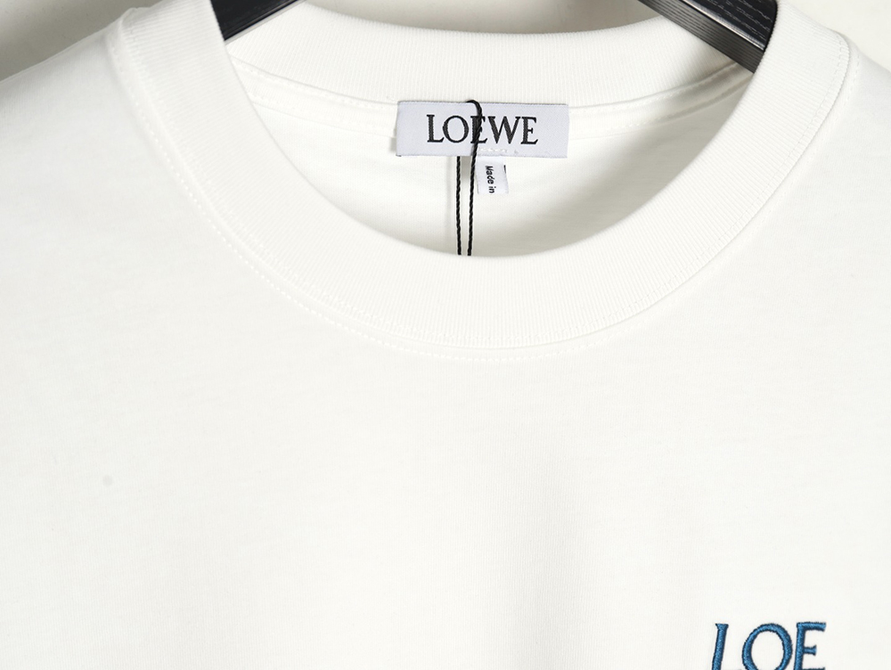 L0ew* misplaced logo embroidery t-shirt