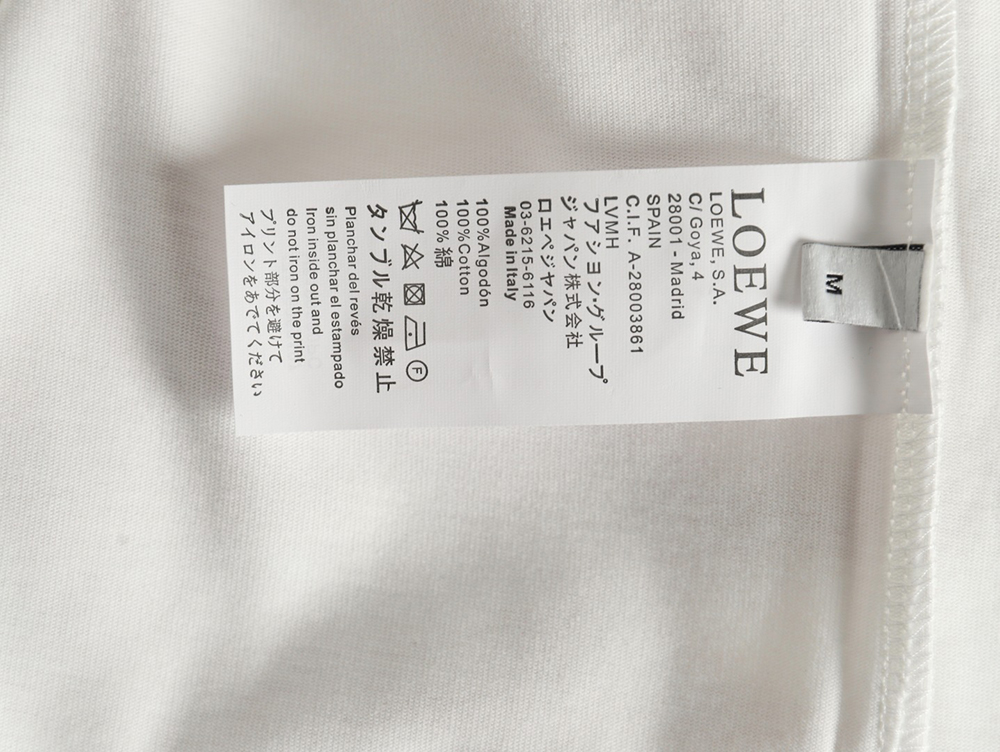 L0ew* misplaced logo embroidery t-shirt