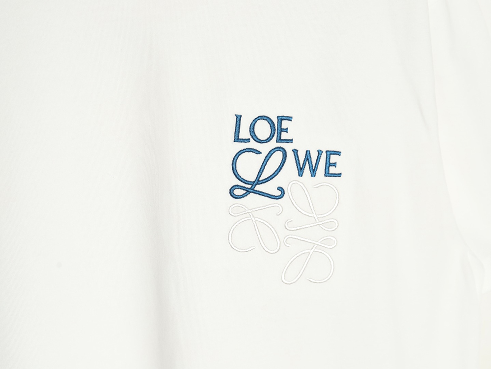 L0ew* misplaced logo embroidery t-shirt