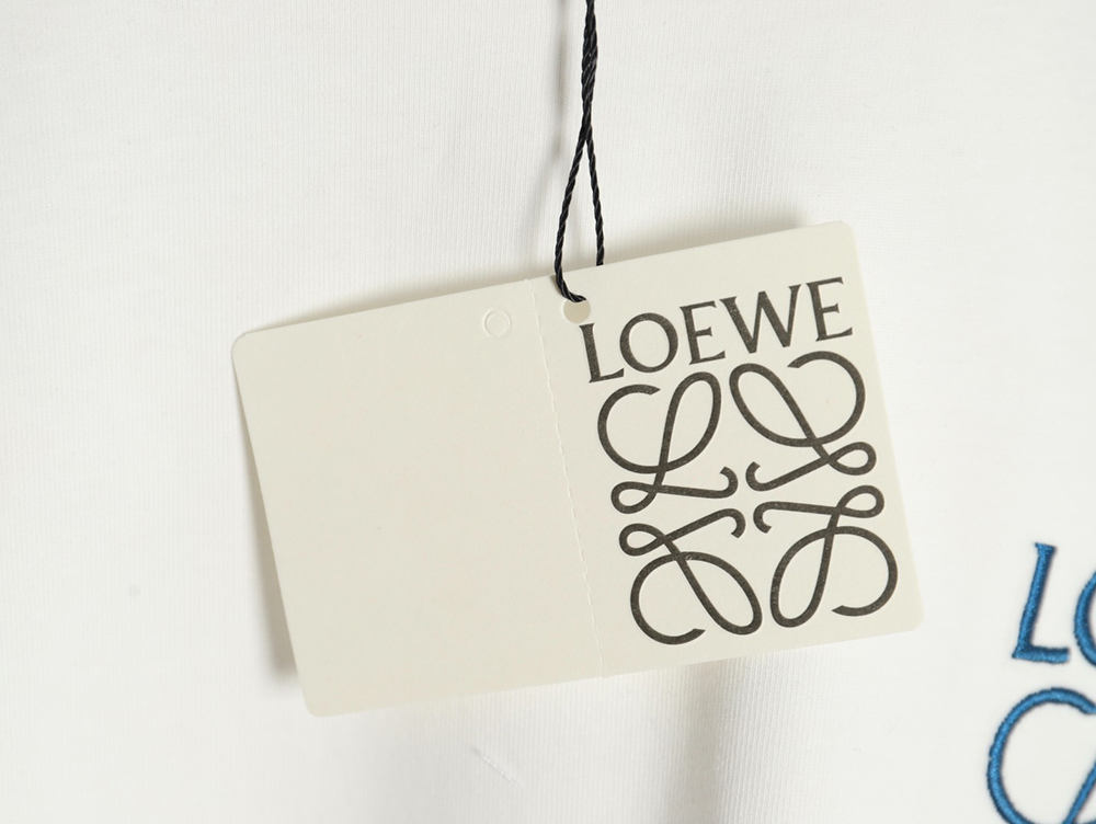 L0ew* misplaced logo embroidery t-shirt