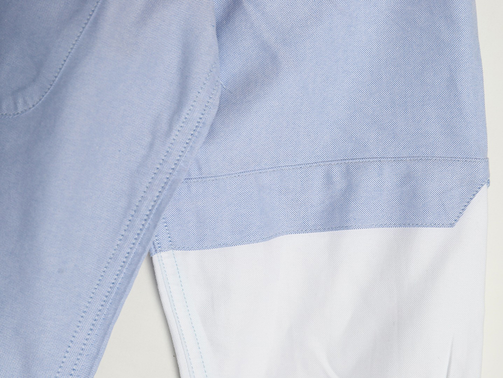 Thom Browne Double Sleeve Colorblock Long Sleeve Shirt