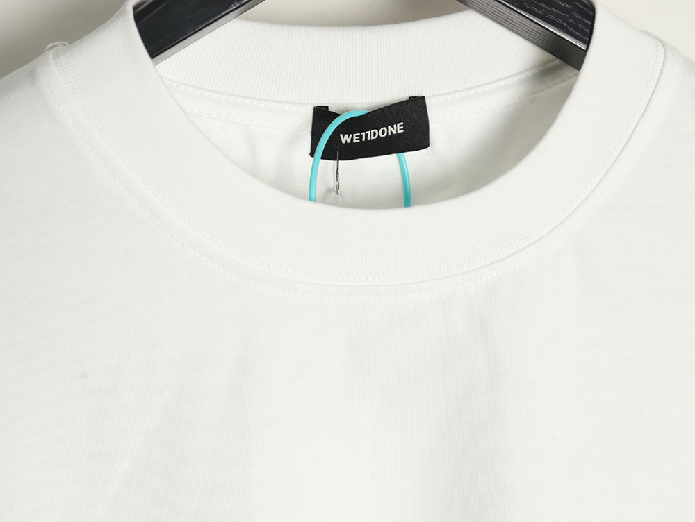 We11 Done Logo Embroidered Simple Long Sleeve T-Shirt