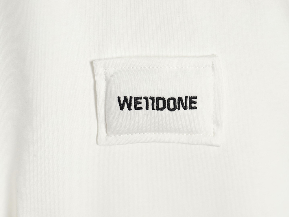 We11 Done Logo Embroidered Simple Long Sleeve T-Shirt