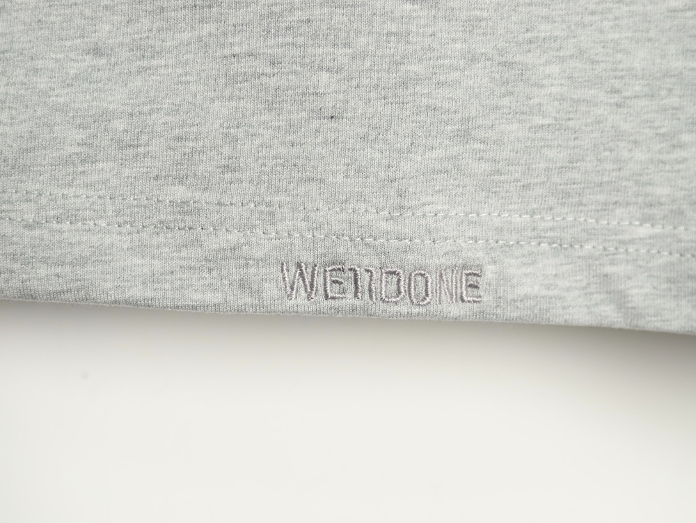 We11 Done Logo Embroidered Simple Long Sleeve T-Shirt TSK1