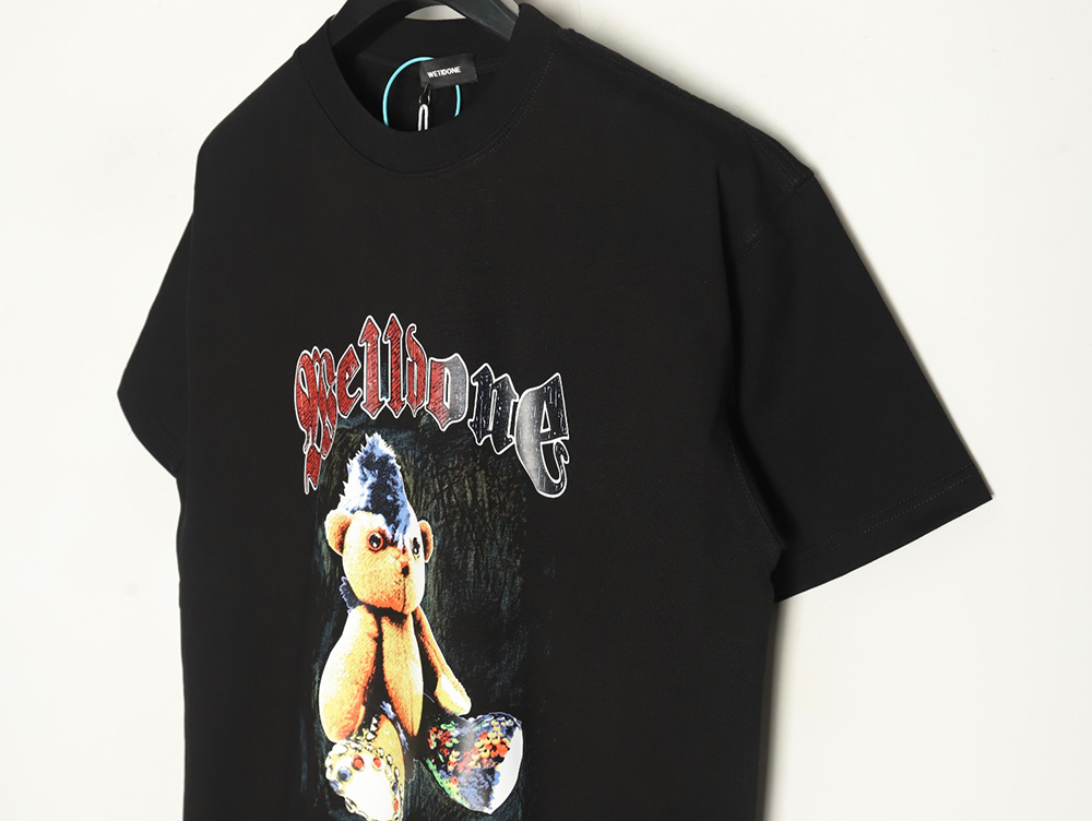 We11 Done Creative Bear Print Short Sleeve T-shirt TSK1
