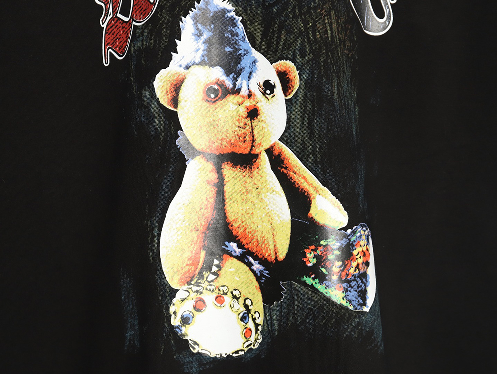 We11 Done Creative Bear Print Short Sleeve T-shirt TSK1