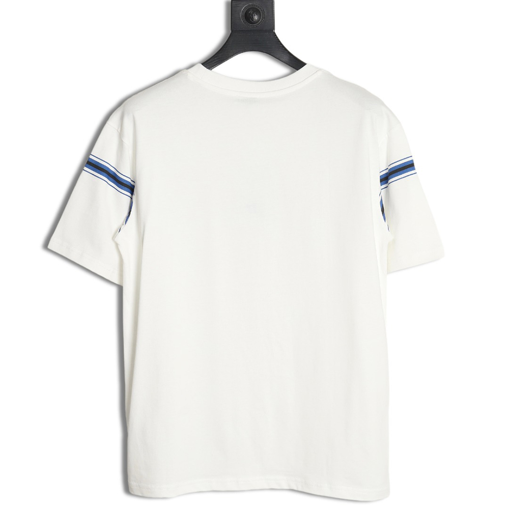 B**rry striped print embroidered horse short sleeves