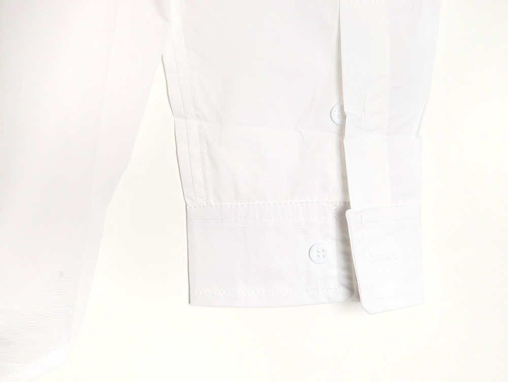 Ba*len*cia*ga back logo print long sleeve shirt