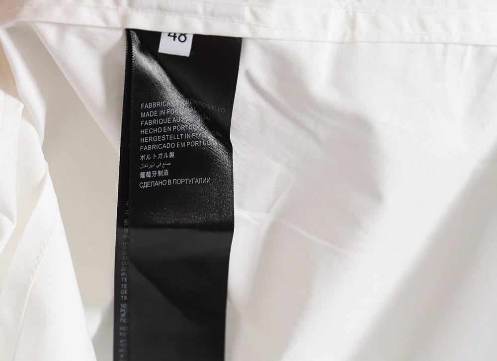 Ba*len*cia*ga back logo print long sleeve shirt