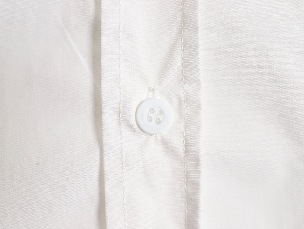 Ba*len*cia*ga back logo print long sleeve shirt