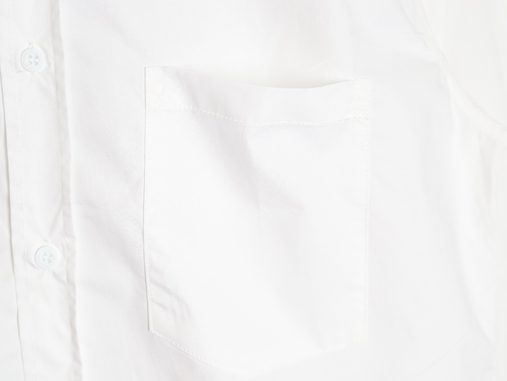 Ba*len*cia*ga back logo print long sleeve shirt