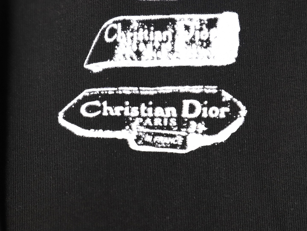 D*or flocked print logo short-sleeve tsk1