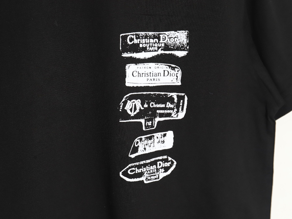 D*or flocked print logo short-sleeve tsk1