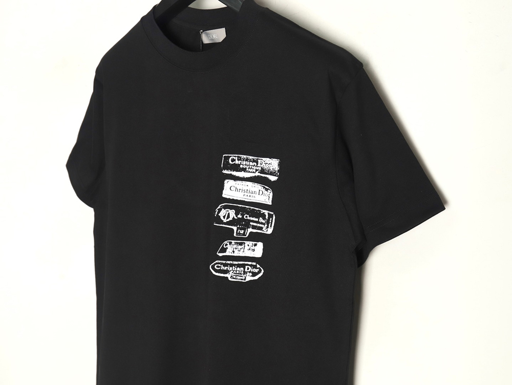 D*or flocked print logo short-sleeve tsk1