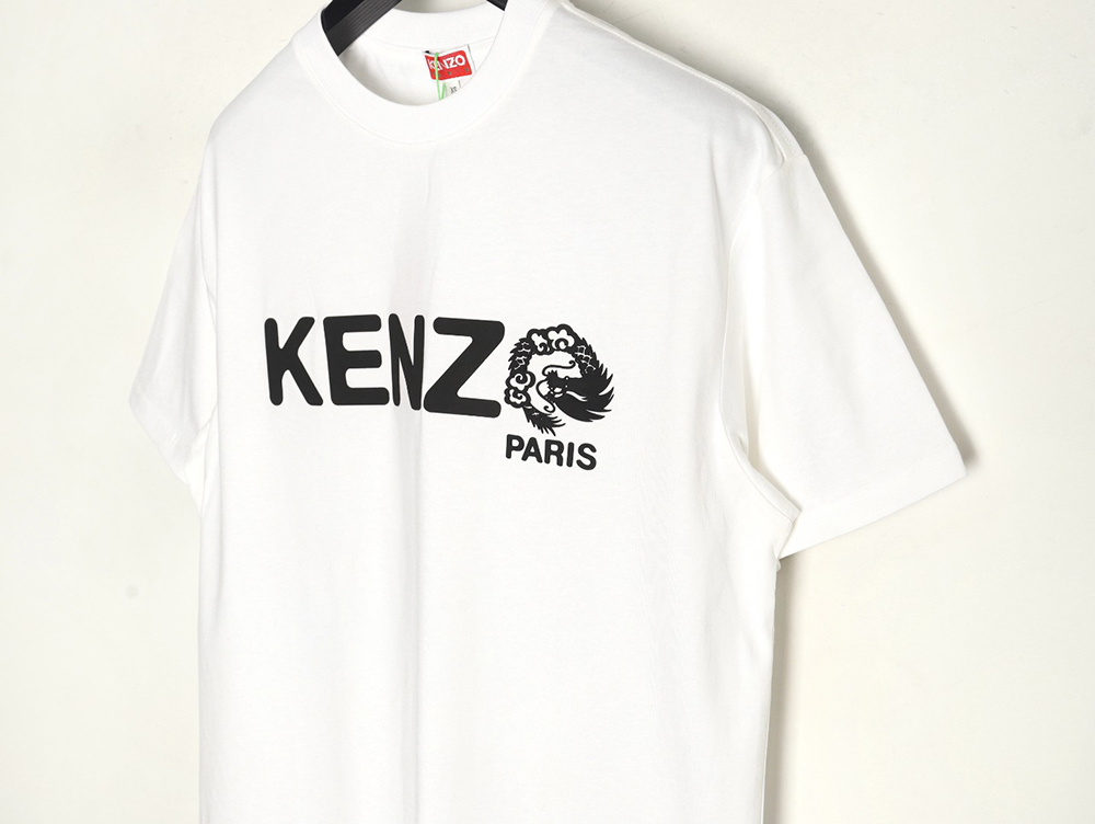 Kenzo Dragon Year Limited Edition Letter Short Sleeve T-shirt