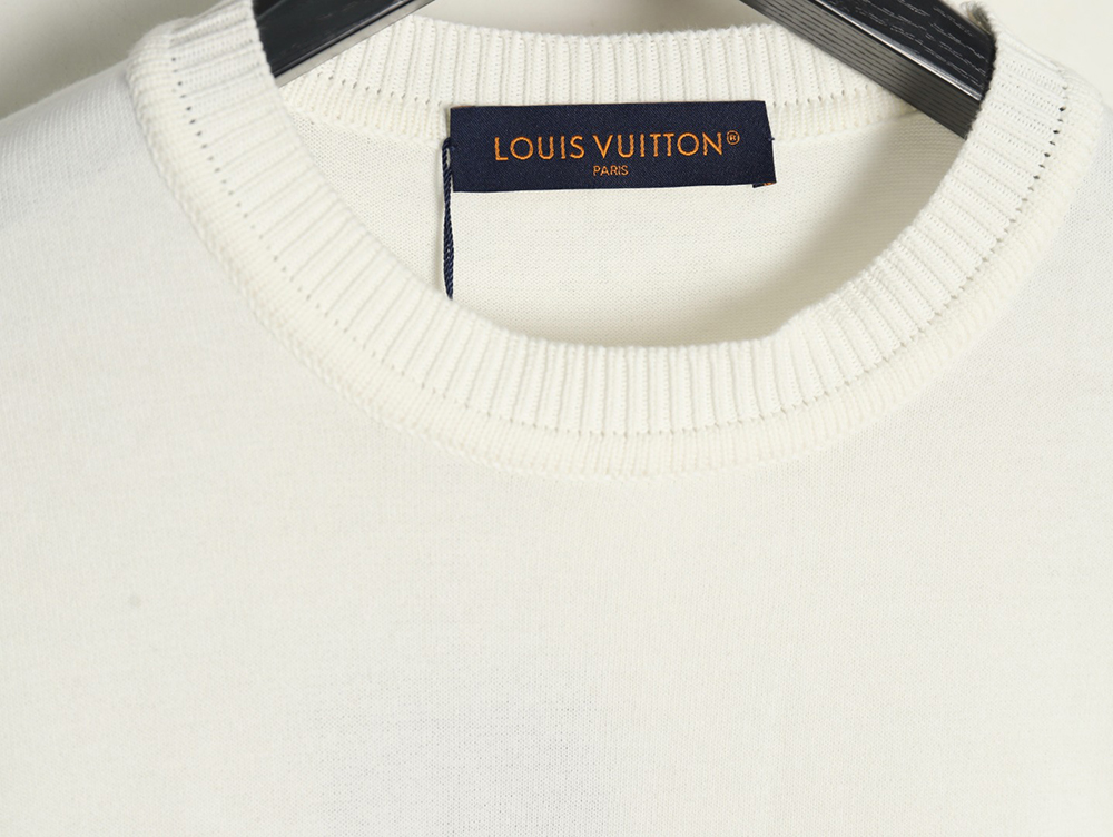 l0*is V*t0n rope embroidery knitted short-sleeved t-shirt