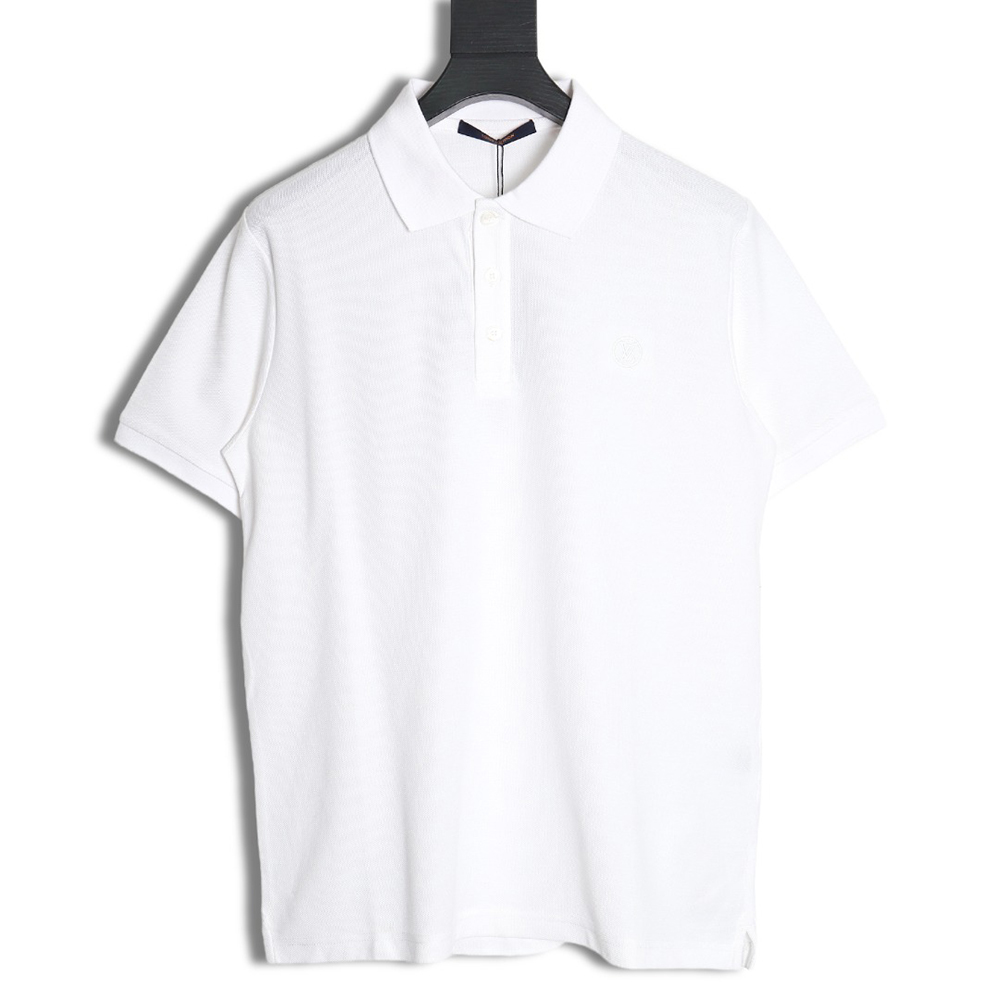 l0*is V*t0n letter embroidery logo short-sleeved polo shirt