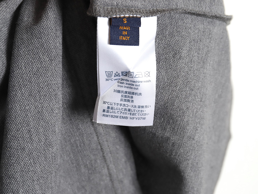 l0*is V*t0n letter embroidery logo short-sleeved polo shirt tsk1