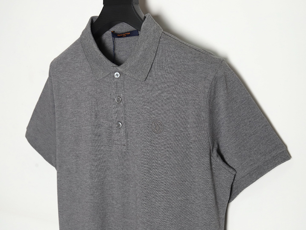 l0*is V*t0n letter embroidery logo short-sleeved polo shirt tsk1