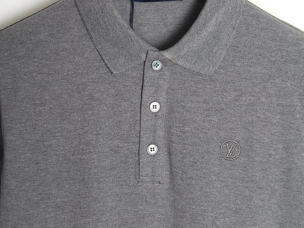 l0*is V*t0n letter embroidery logo short-sleeved polo shirt tsk1