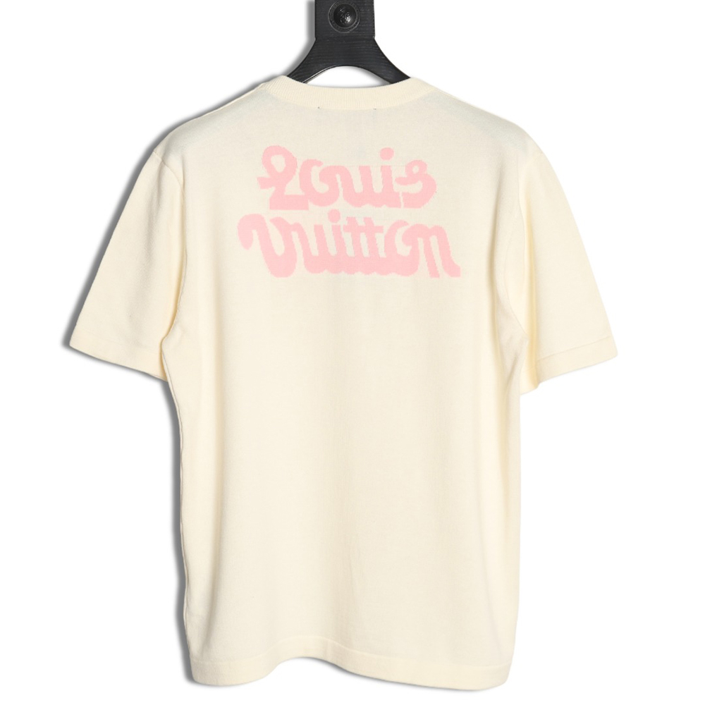 l0*is V*t0n tyler co-branded floral jacquard knitted short sleeves