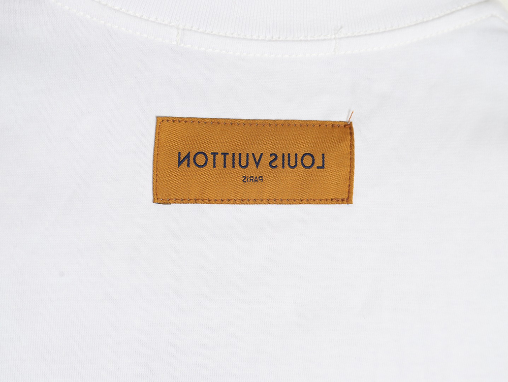 l0*is V*t0n flame lettering print short sleeves