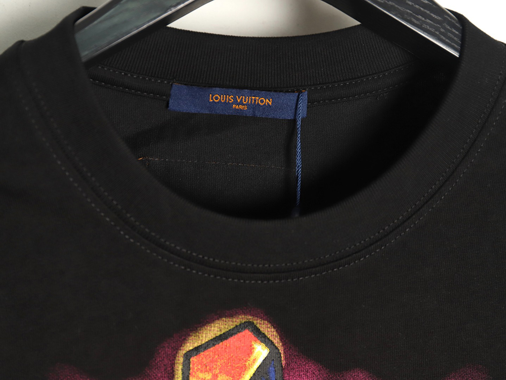 l0*is V*t0n flame lettering print short sleeves tsk1