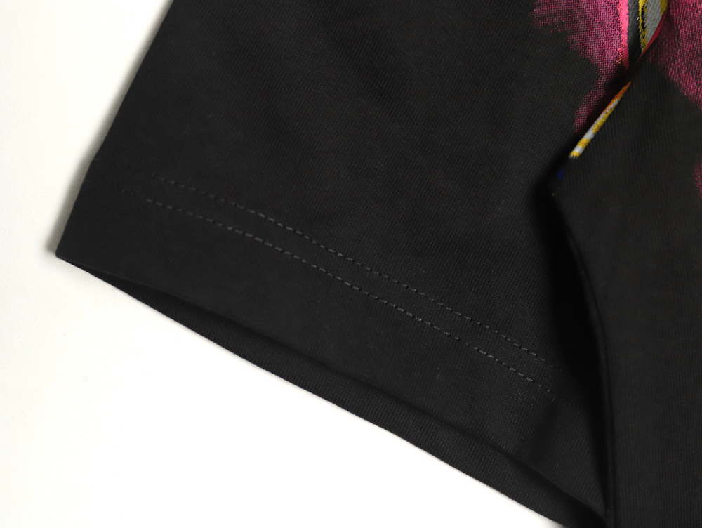 l0*is V*t0n flame lettering print short sleeves tsk1