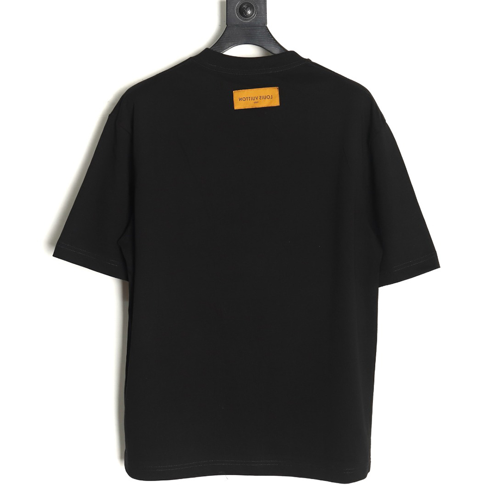 l0*is V*t0n flame lettering print short sleeves tsk1