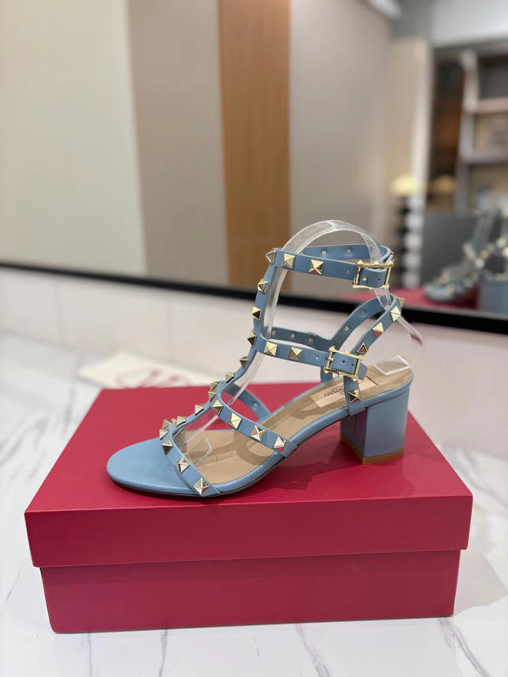 Valentino Garavani Rockstud Sandals Heel:60mm