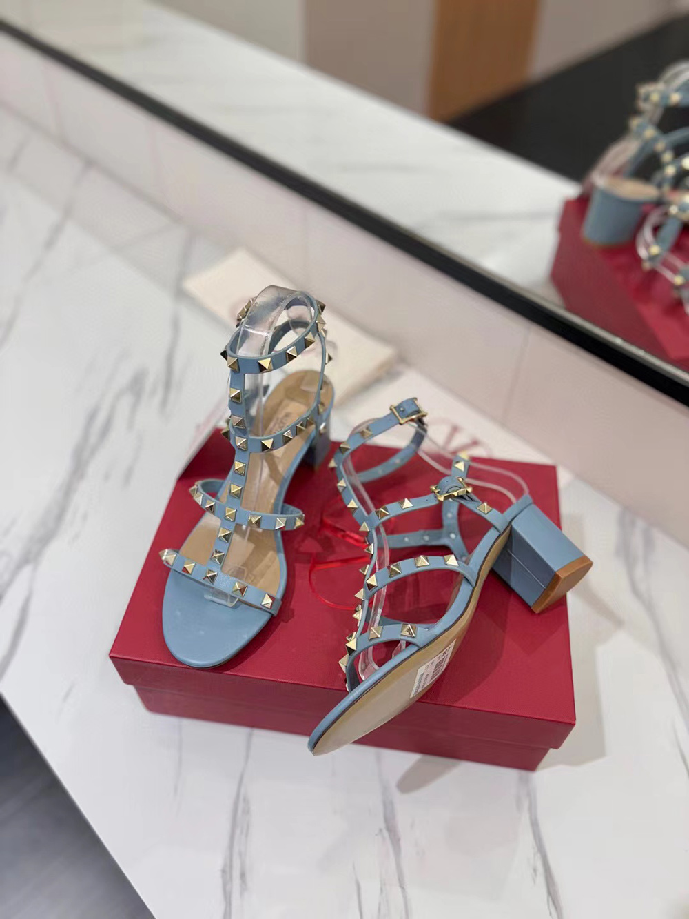 Valentino Garavani Rockstud Sandals Heel:60mm
