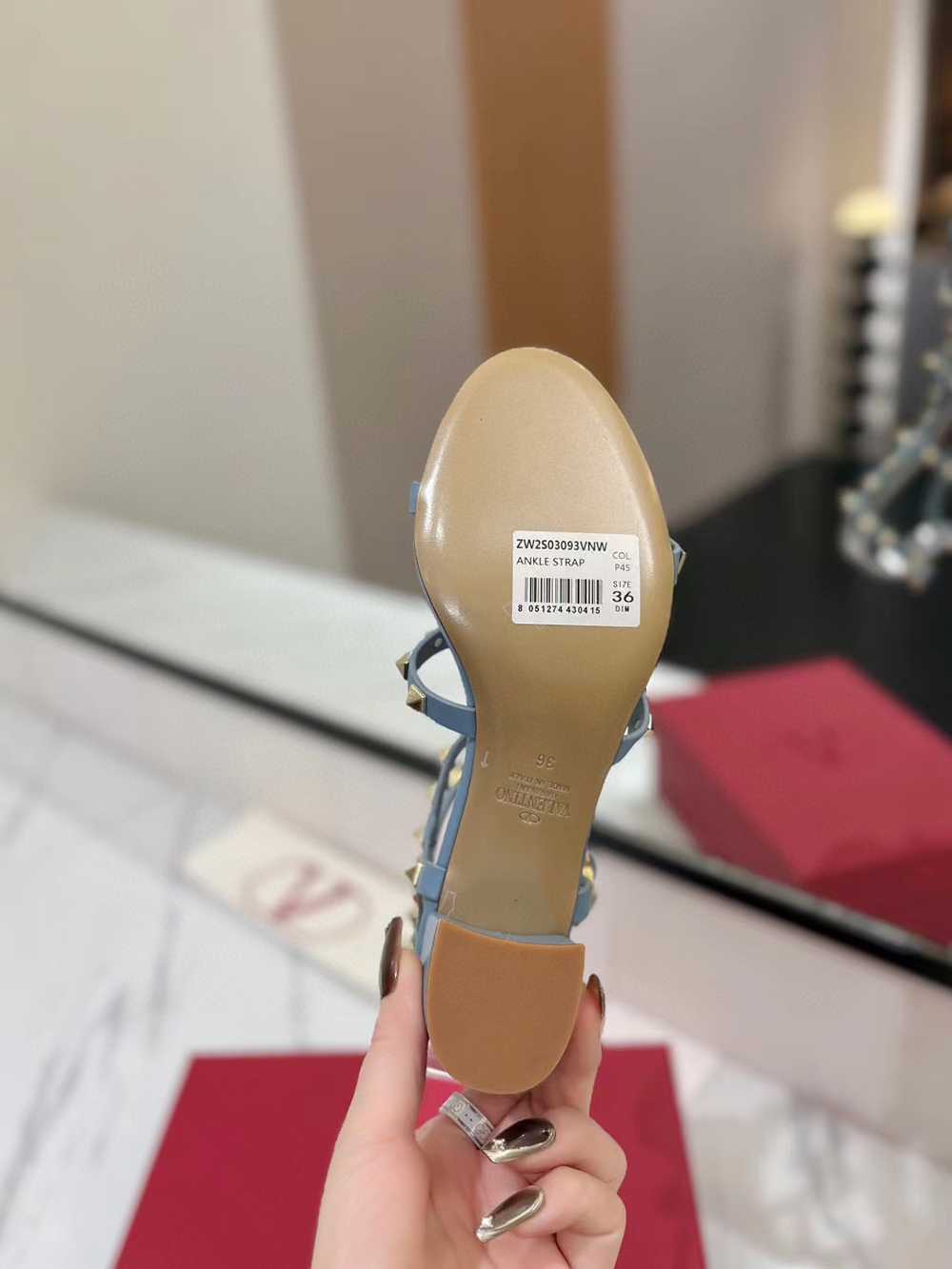 Valentino Garavani Rockstud Sandals Heel:60mm