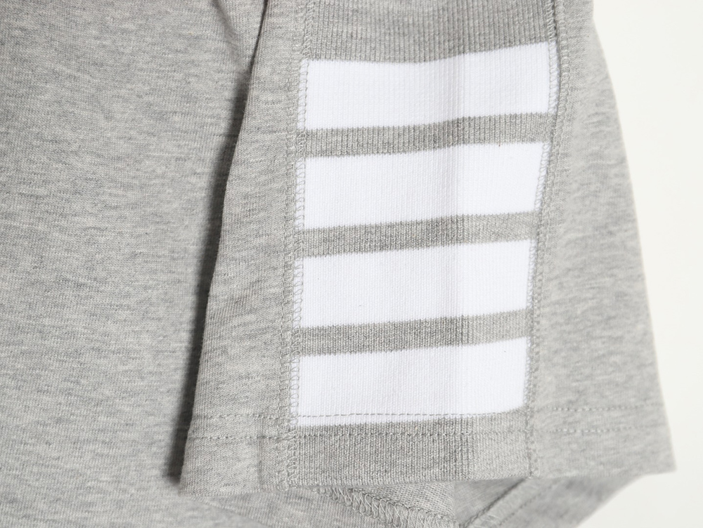 Thom Browne striped sleeve yarn-dyed short-sleeved polo shirt