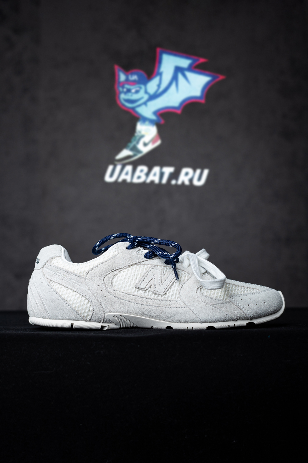 New Balance & Miu Miu 530 SL suede and mesh sneakers