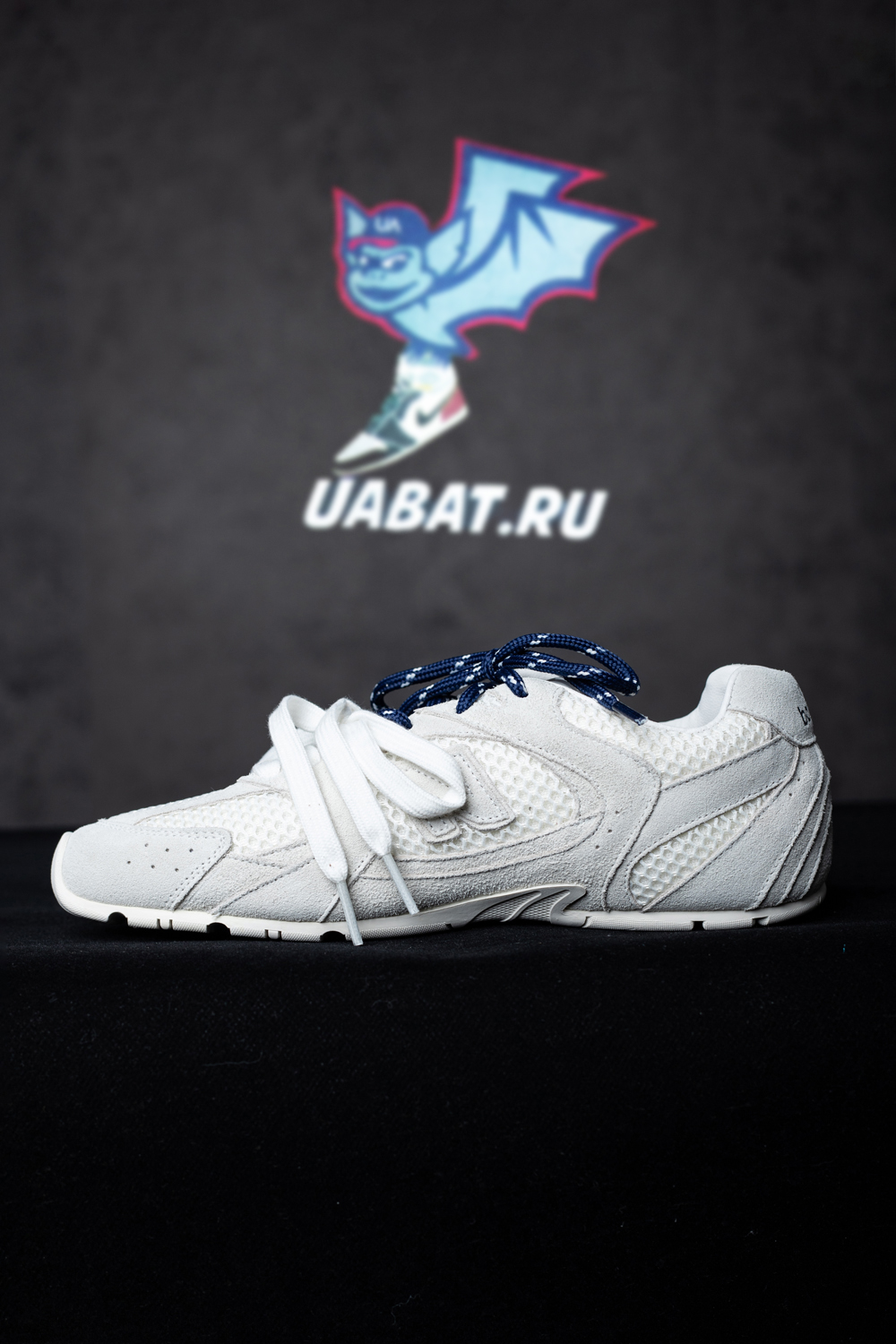 New Balance & Miu Miu 530 SL suede and mesh sneakers