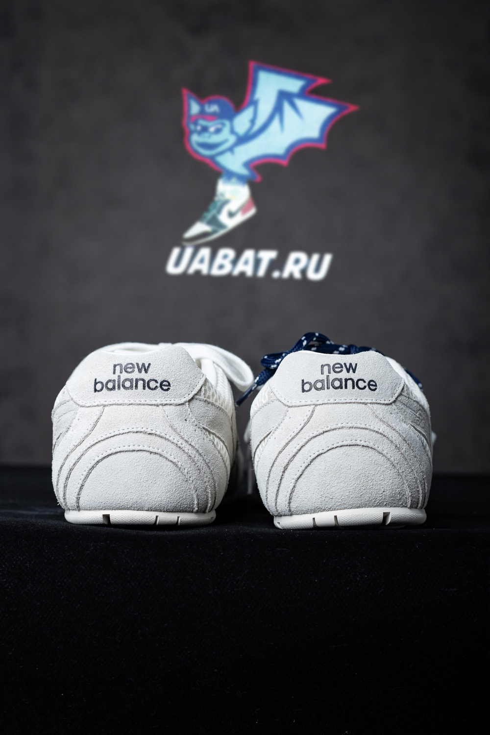 New Balance & Miu Miu 530 SL suede and mesh sneakers