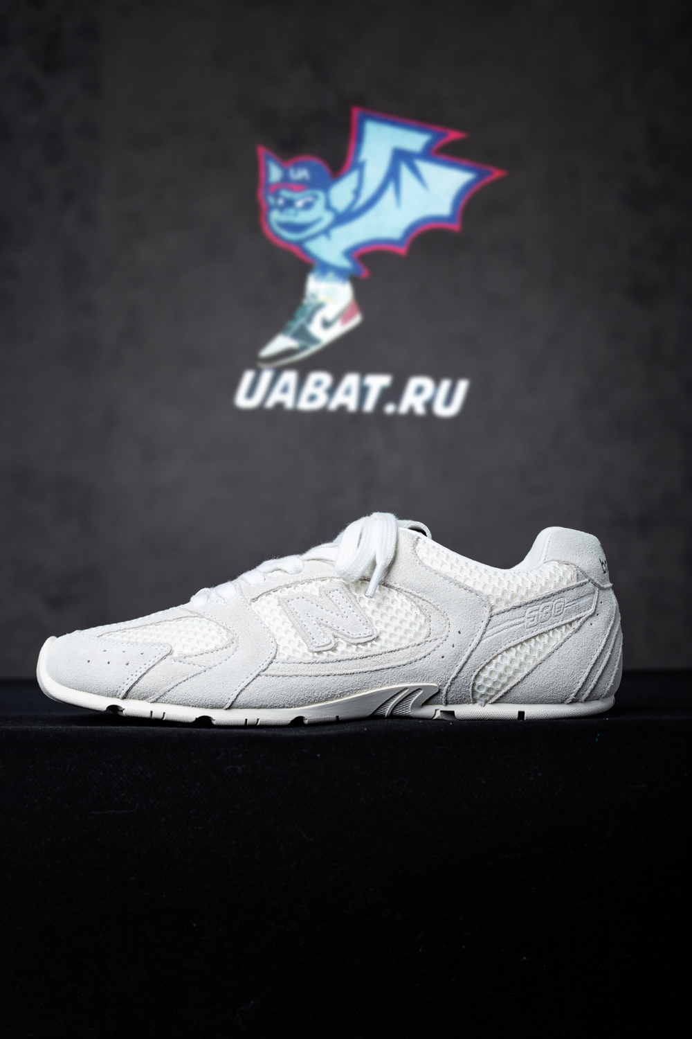 New Balance & Miu Miu 530 SL suede and mesh sneakers