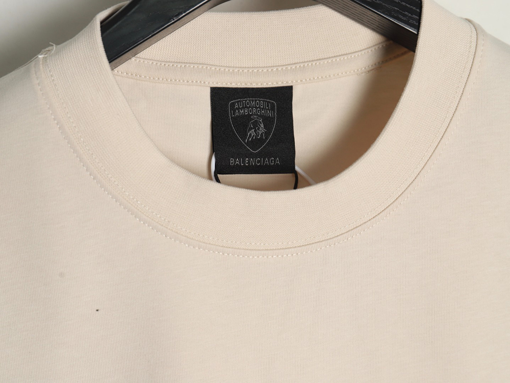 Ba*len*cia*ga & lamborghini printed short-sleeved t-shirt