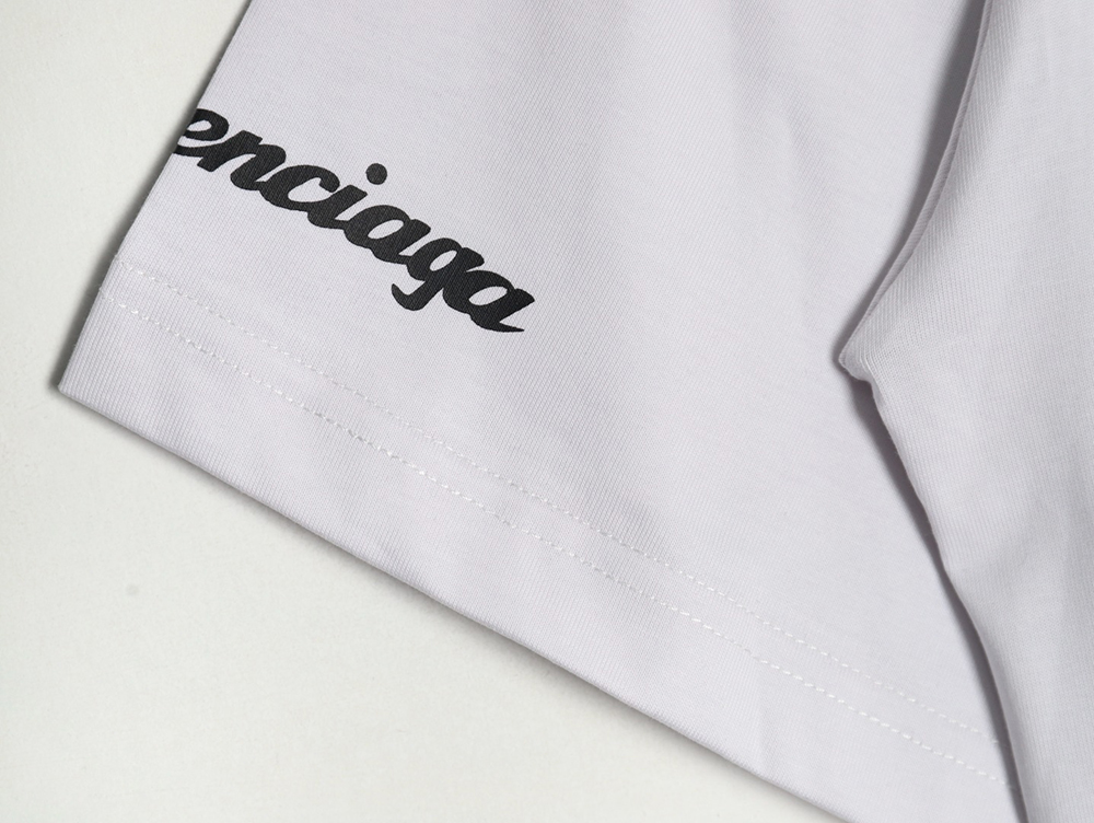 Ba*len*cia*ga & lamborghini printed short-sleeved t-shirt tsk1