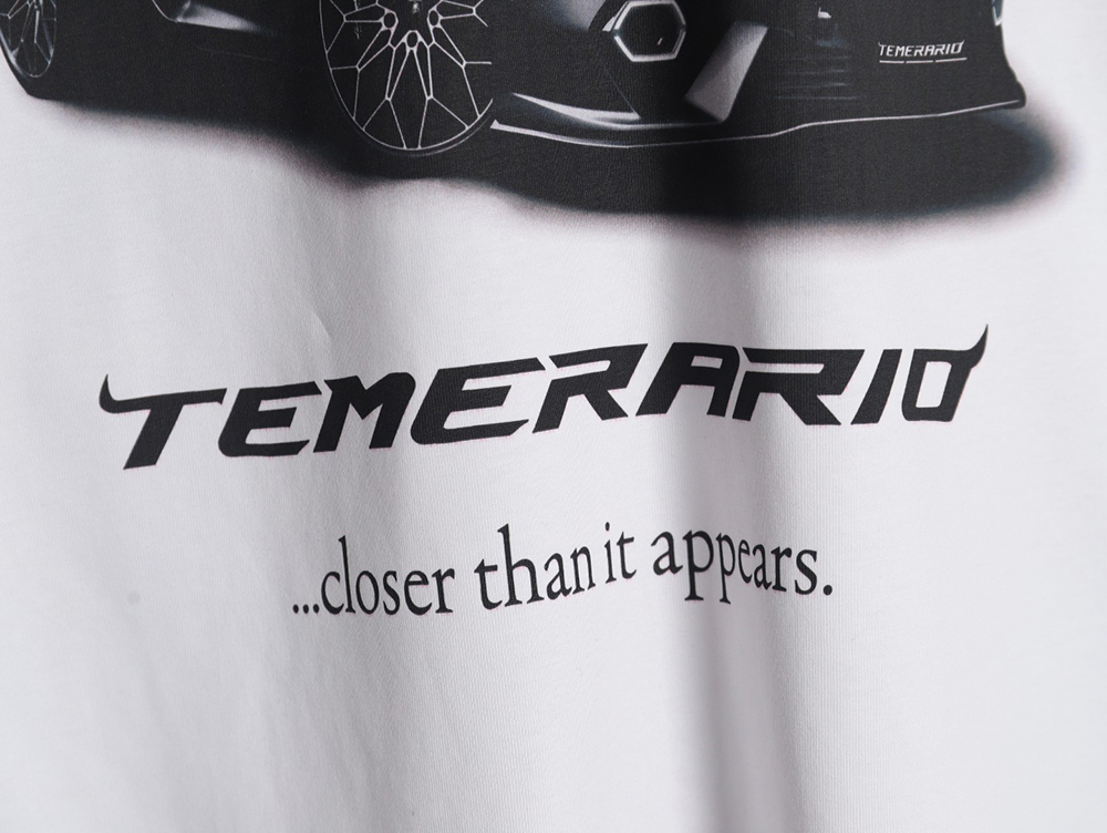 Ba*len*cia*ga & lamborghini printed short-sleeved t-shirt tsk1