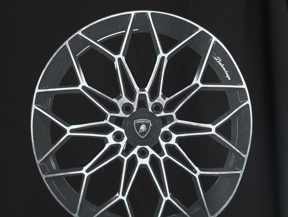 Ba*len*cia*ga & lamborghini printed short-sleeved t-shirt tsk2