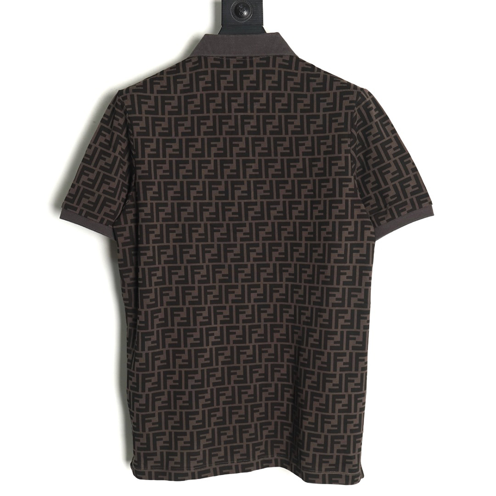 F**di double f full print short-sleeved polo shirt tsk1