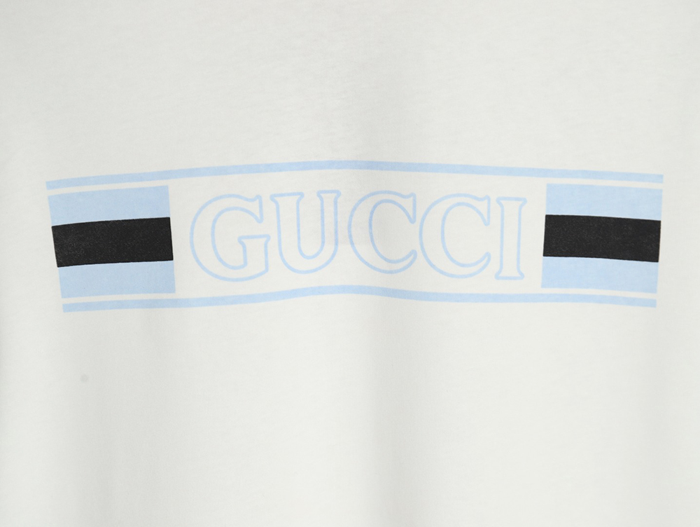 G*u*i hollow letter logo print short sleeve