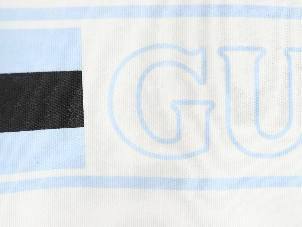 G*u*i hollow letter logo print short sleeve