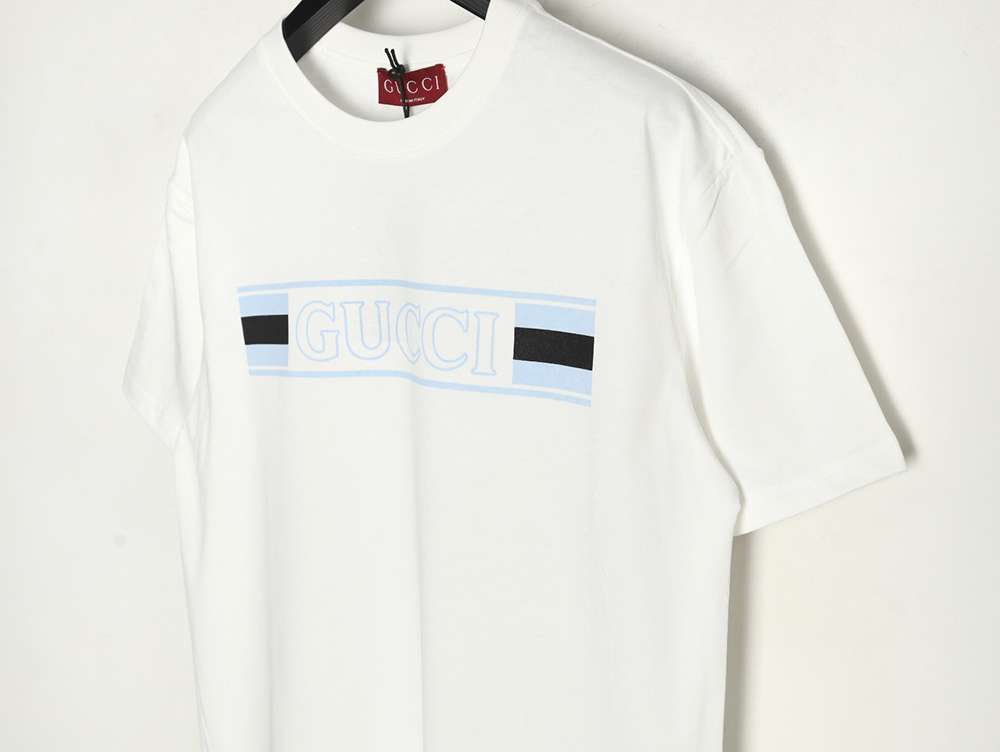 G*u*i hollow letter logo print short sleeve