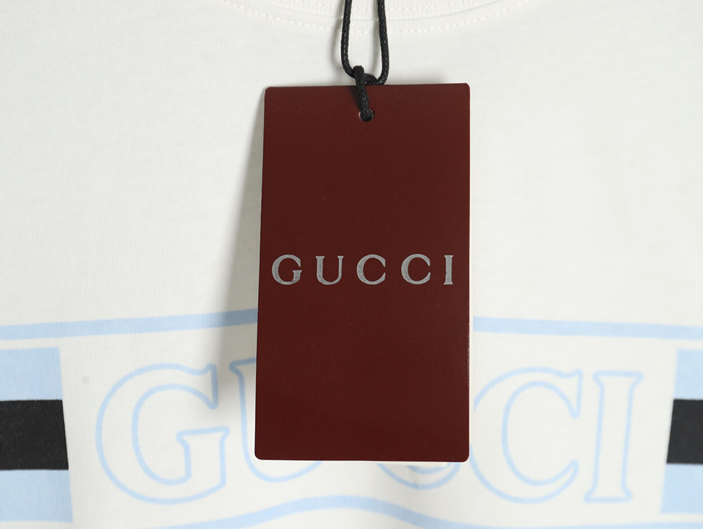 G*u*i hollow letter logo print short sleeve