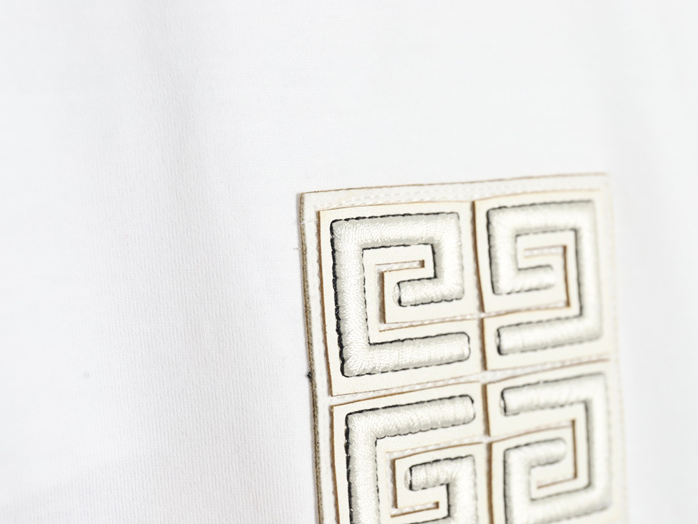 Givenchy chest 4G topstitch embroidered short sleeves