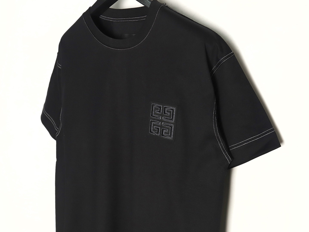 Givenchy chest 4G topstitch embroidered short sleeves TSK1