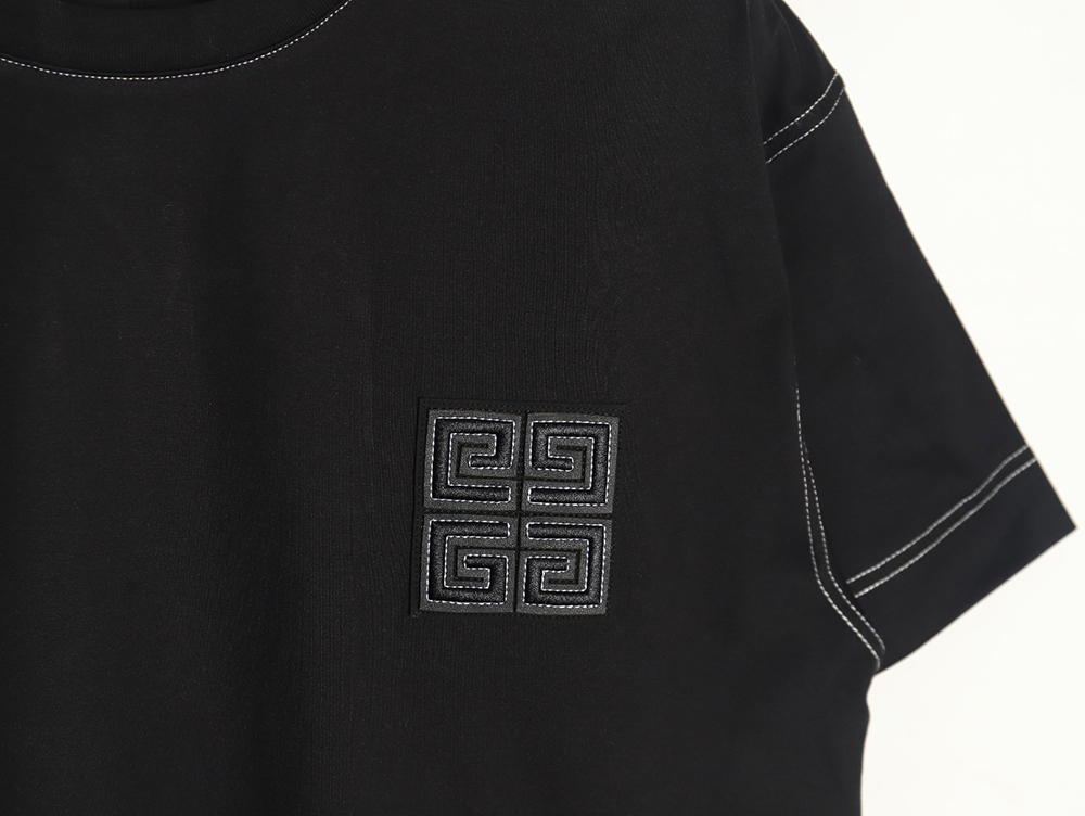 Givenchy chest 4G topstitch embroidered short sleeves TSK1